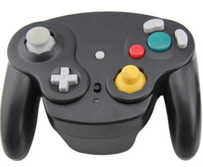 Gamecube bezdrátový 2,4 GHZ ovladač černý Gamecube bezdrátový 2,4 GHZ ovladač černý