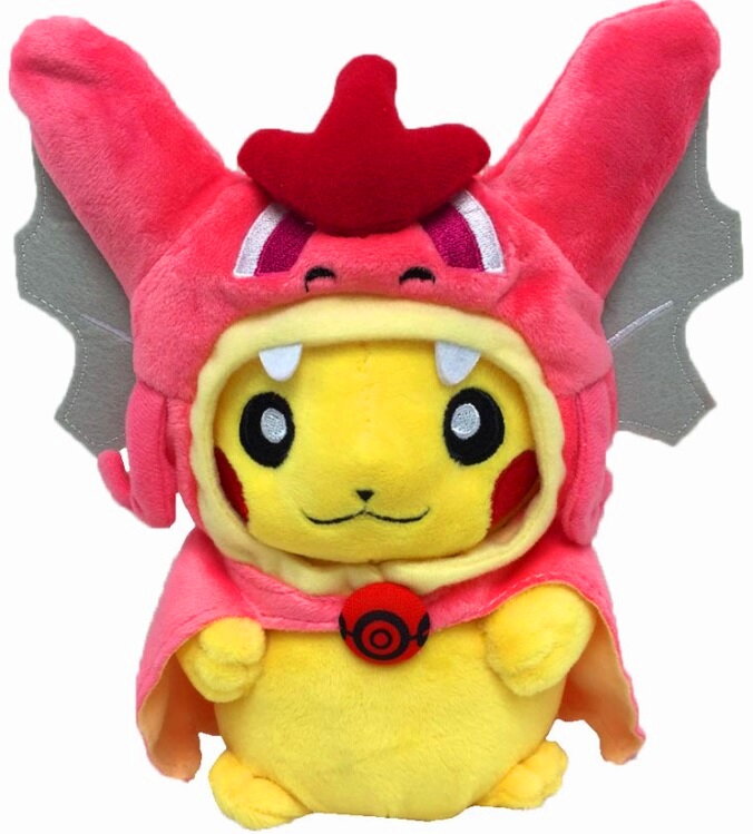 Plyšový Pikachu v oblečku Gyarados Pink Plyšový Pikachu v oblečku Gyarados Pink